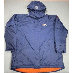 Vintage 90s Nike Team Sports NFL Pro Line Denver Broncos Sideline Parka Large
